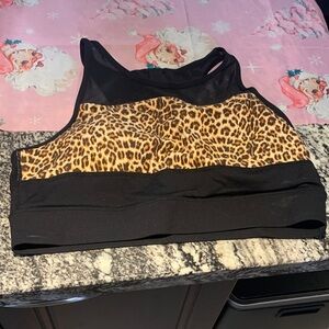 ZYIA Leopard Print Sports Bra